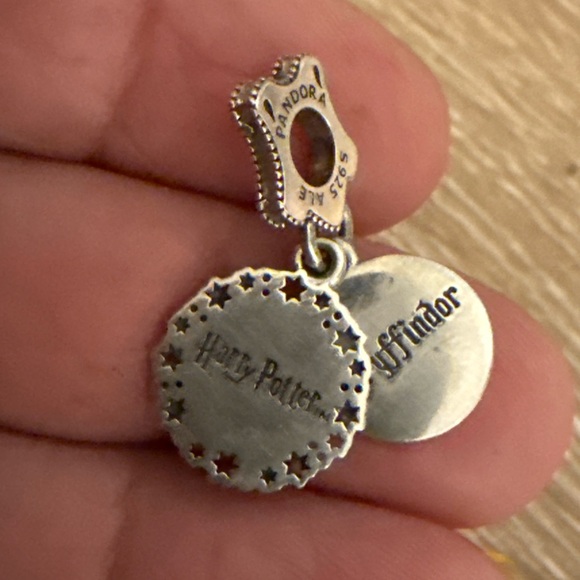 Pandora Silver Charm with Star and Lion Accents - Picture 2 of 4